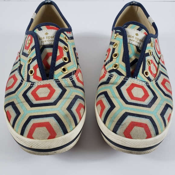 Kate Spade Keds in graphic print size 8 - Picture 7 of 7